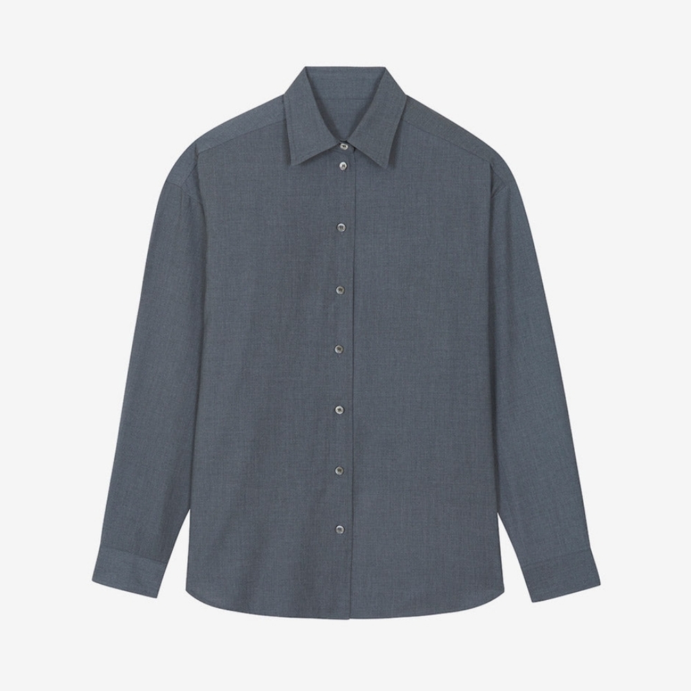 Gelso Shirt - Dark Grey Melange size XS/S